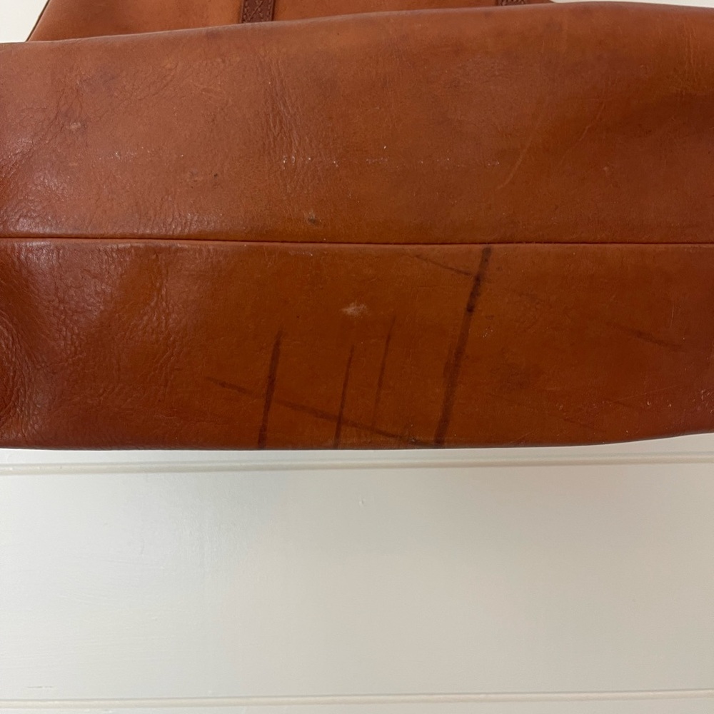 Madewell Tan Leather Tote Bag - Picture 5 of 6